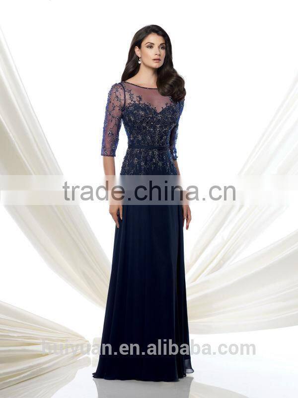 porn chiffon lace low back open half sleeves long dress