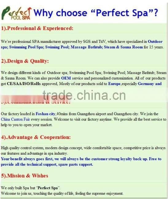 2014 promotional high quality luxury massage bathtub/ outdoor spa/hot tubs