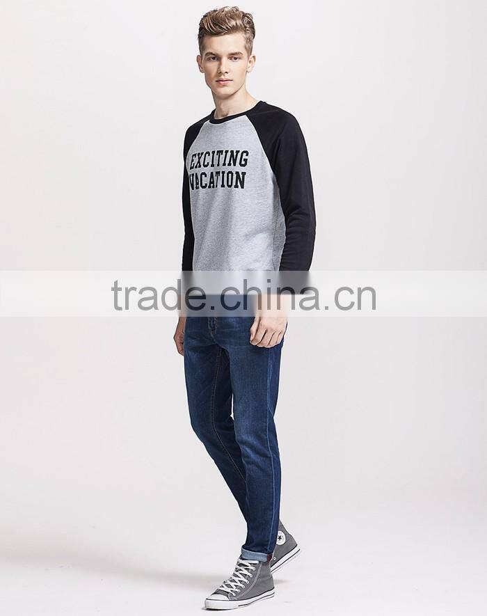 Classic printed wholesale raglan sleeve sweatshirt