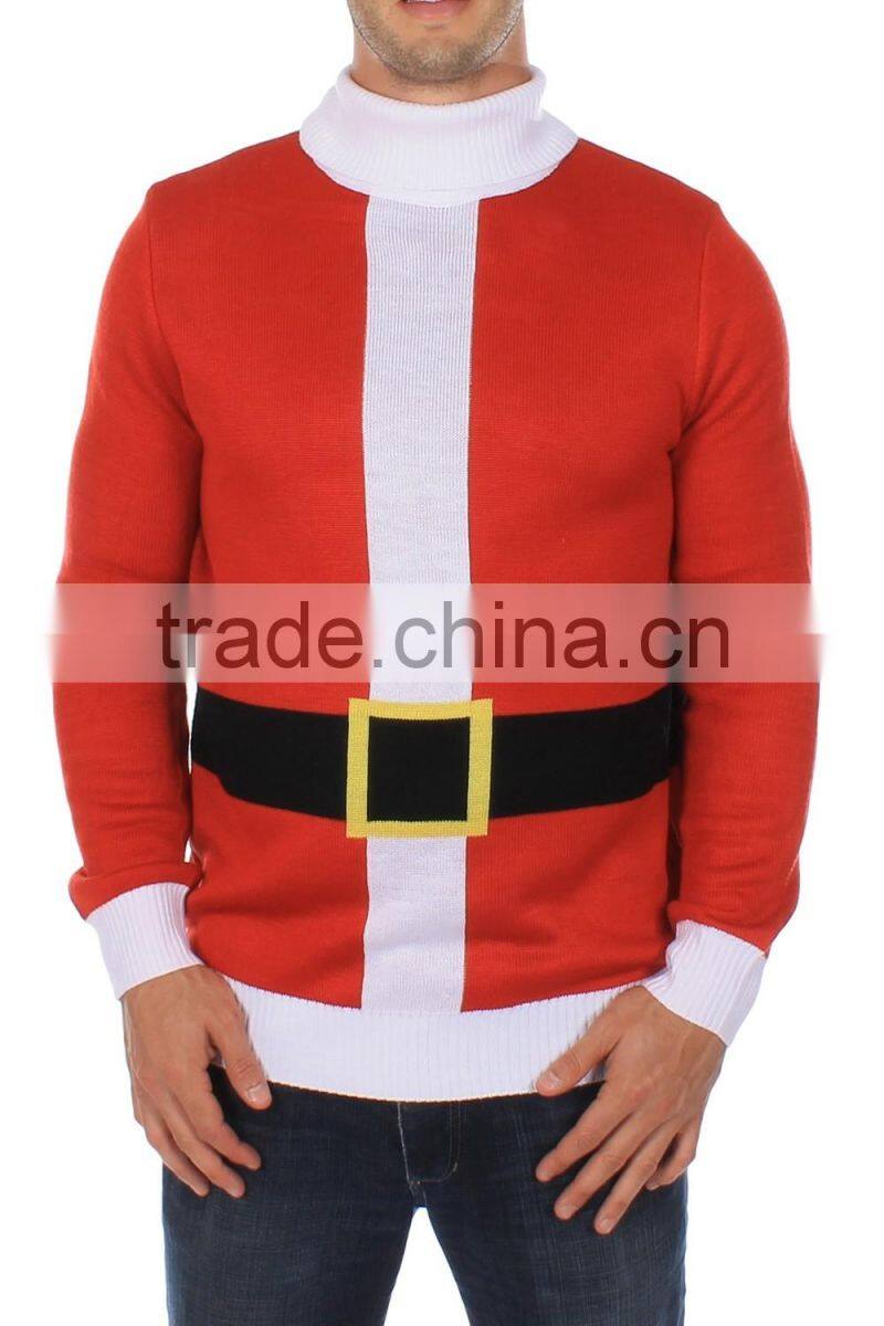 100% woolen nice design pullover Ugly Christmas sweater design for men on 2016