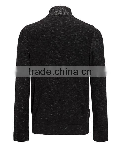 2014 Hot sale color cotton knitting ribbed men's cardigan sweater