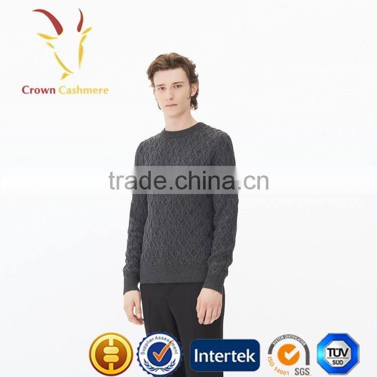 Hot Sale Cable New Design Plain Sweaters Pullover for Men