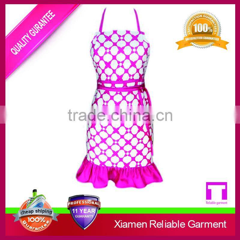 Bulk wholesale ruffle denim bbq masterchef apron