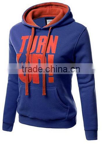 Women's Basic Graphic Words Printed Pullover Long Sleeve Hoodie