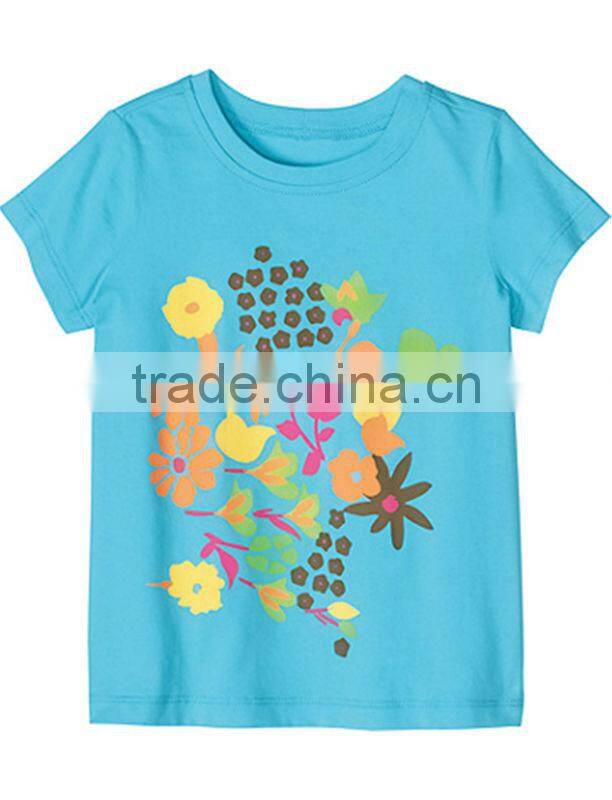 CUTE KIDS GIRLS MULTI COLOUR PRINTED T SHIRT