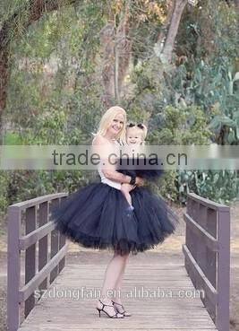 Tulle Mother Daughter Clothing New Design Ladys Frock Tutu Dresses Kids Mom And Daughter Dress Matching