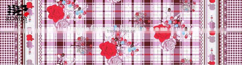 brushed fabric with printing