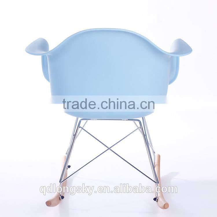 LS-4012B Plastic armrest PP classic rocking chair Home furniture chair modern bentwood rocking chair