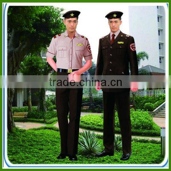 2014 new design security uniform , hot sale security uniform for guard, customize guard staff uniform