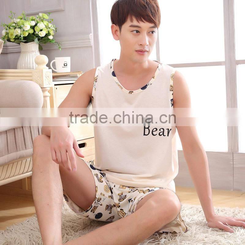 summer Cartoon style fashion casual comfortable couple pajamas