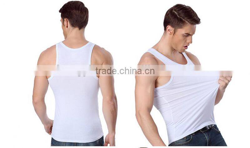 mens Modal viscose bodybuilding tight blank summer sports singlet/tank tops