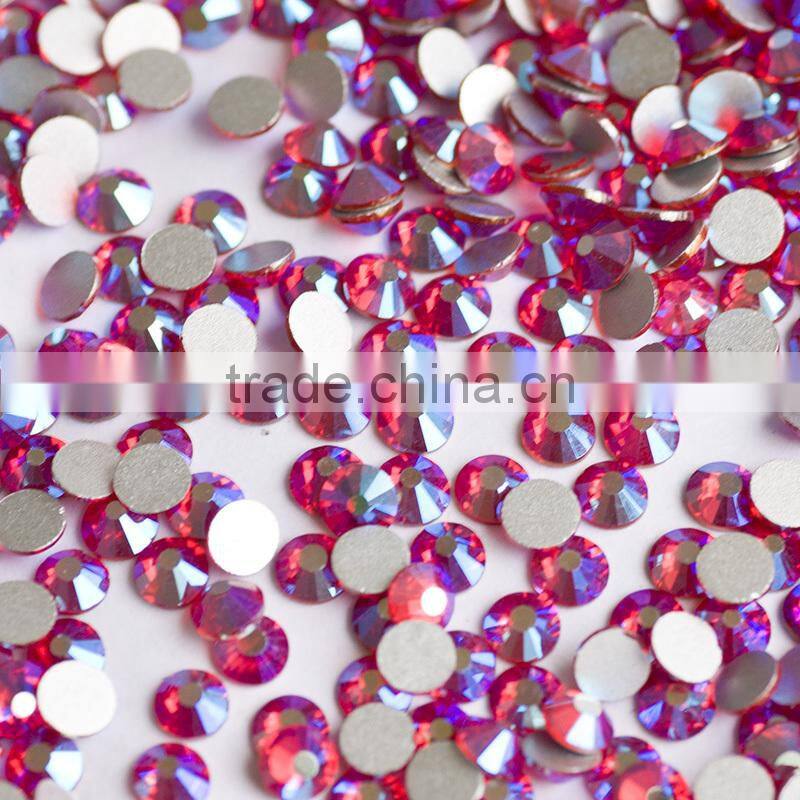SS20 sapphire 206 AB color flat back nail art rhinestone