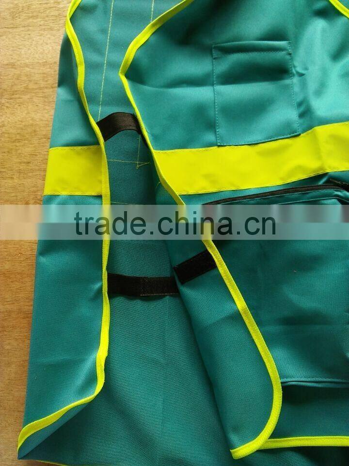 customized cheap 3m blue mesh fabric reflective safety vest