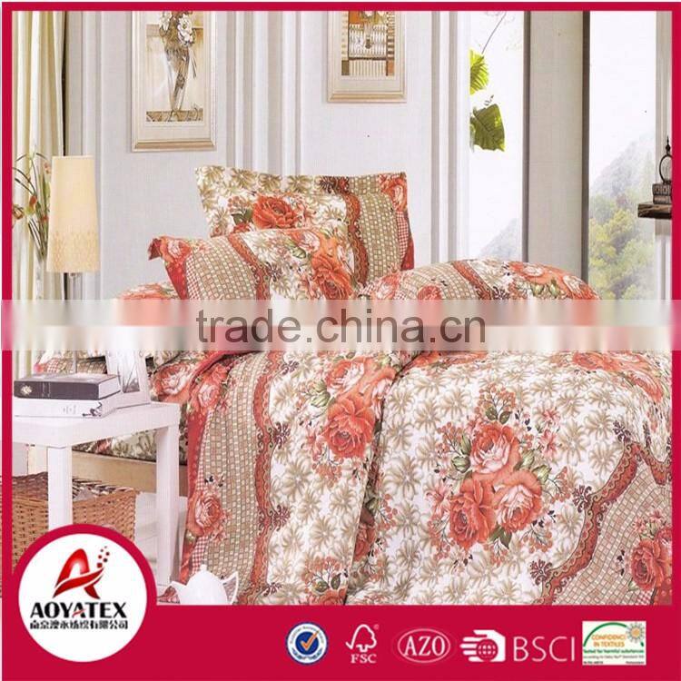 Cheap imported home texile bedding,100% polyester fiber quilt wholesale microfiber bedding set