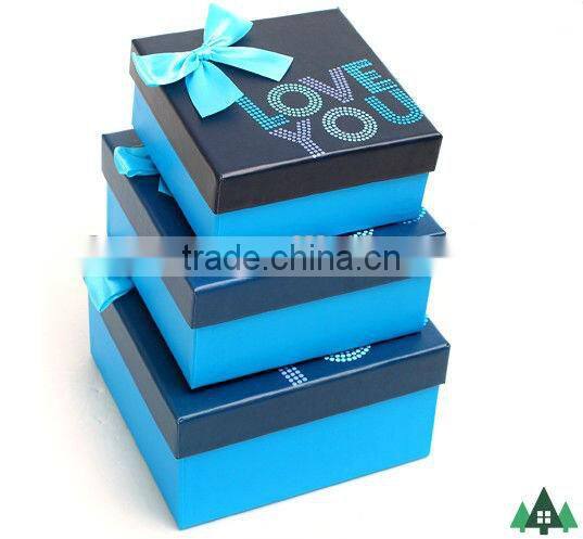 Romantic Valentine's Day Gift Box with Printed "Love You" ,Birthday Party Gift Box Manufacturer