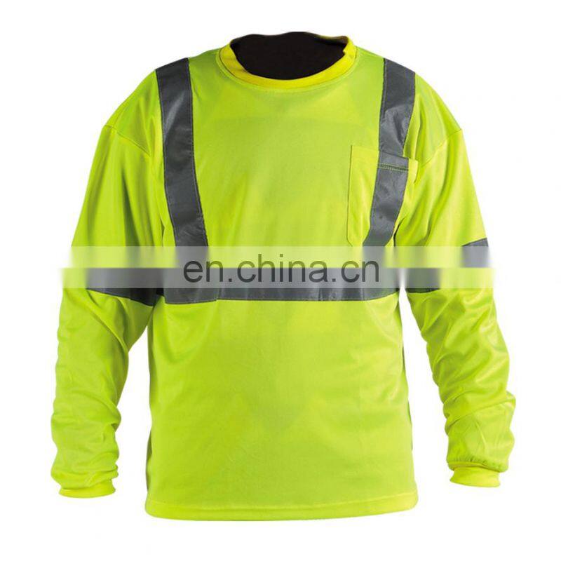 Hi-vis safety long sleeves shirt