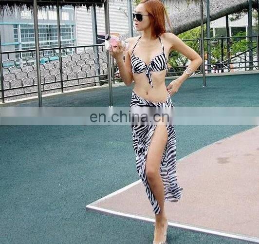 Beach Scarf with zebra pattern