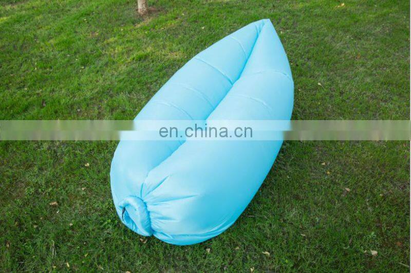 Inflatable lounge bag hammock air bed banana sofa