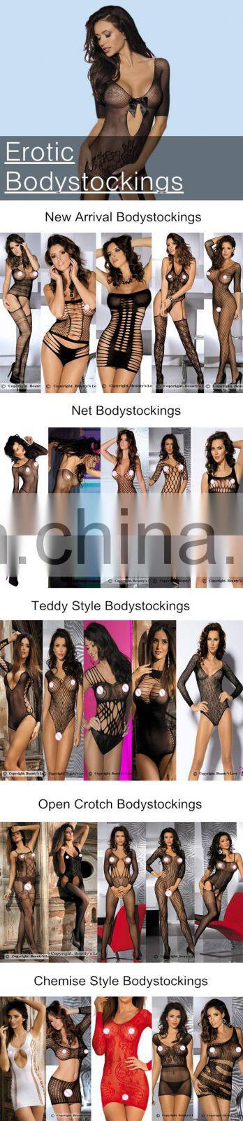 Womens sexy body suits open cup sex pantyhose tights elastic band bondage harness net stockings