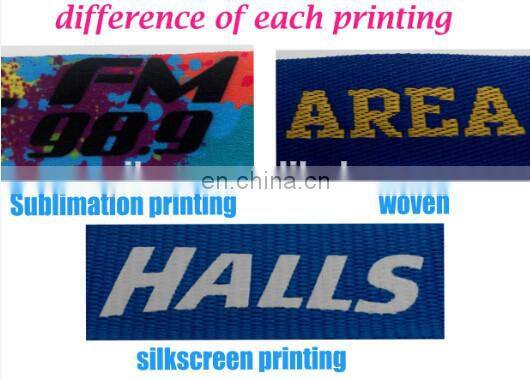 Alibaba wholesale custom polyester detachable cell phone neck lanyard