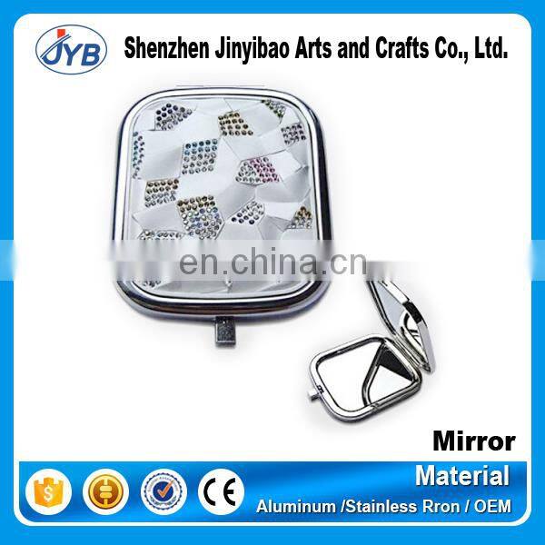 Hot sale metal square pocket compact mirrors for decoration