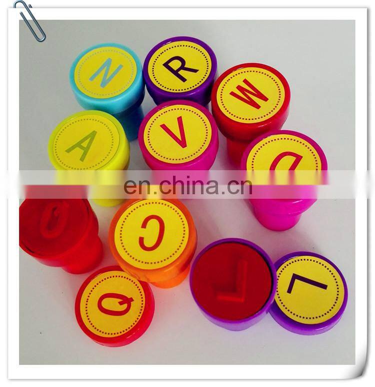 Arabic numbers fruit alphabet children or teacher stamp funny self-inking toy stamp