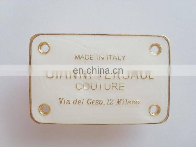 Promotional Price Custom Logo Rectangle Labels Metal Luggage Tags