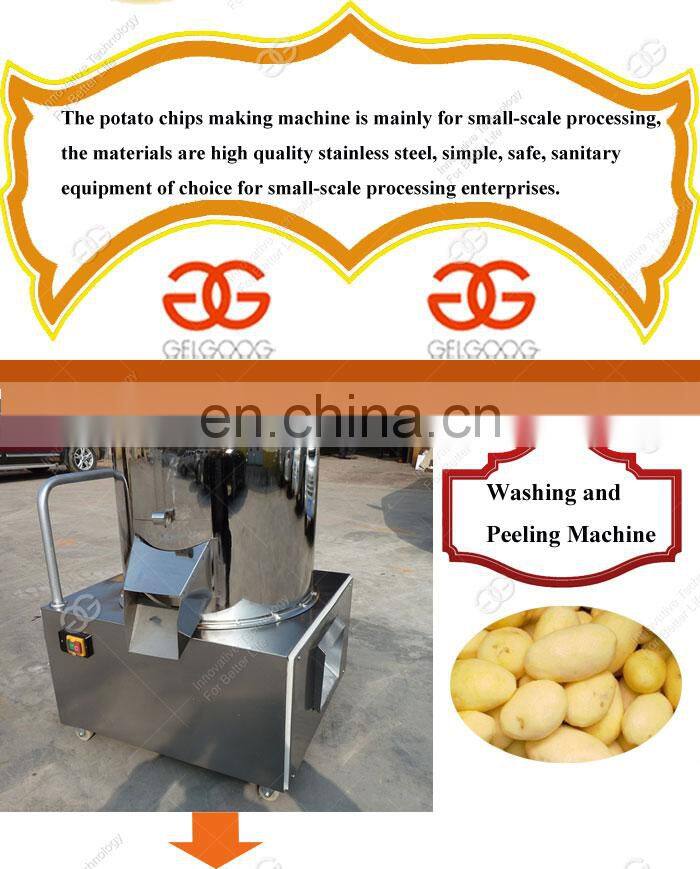 Factory Price Mini Fresh Frozen French Fries Making Machine Potato Chips Maker For Sale
