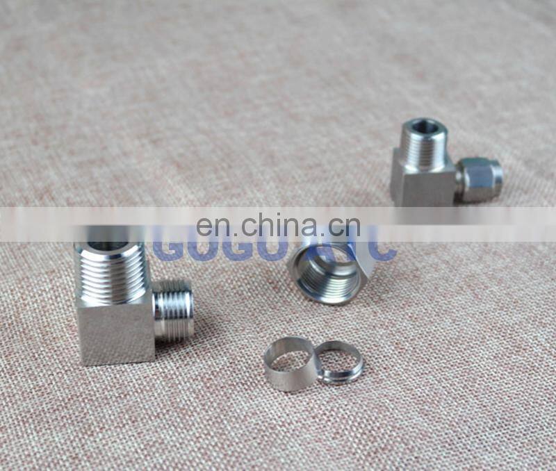 Quick coupler ZG1/2 male thread O.D 1/4 inch hard tube stainless steel elbow flexible weld metal tubing mconnector