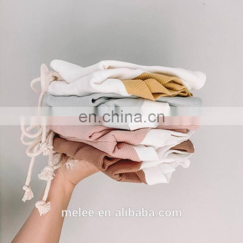 RST Short Sleeve Tops T-shirt + Shorts Pants set Ribbed Solid Outfits baby boys' clothing sets kids clothing