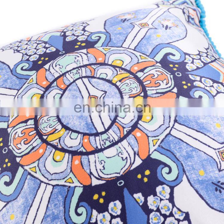 National Garden Nanjing Backrest pompom Decorative Cushions Outdoor Chair Cushion For Sofa