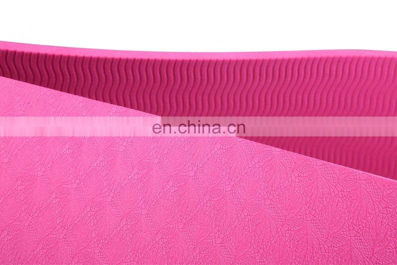 SGS REACH Confirm Non Slip Custom Print ECO TPE yoga mat