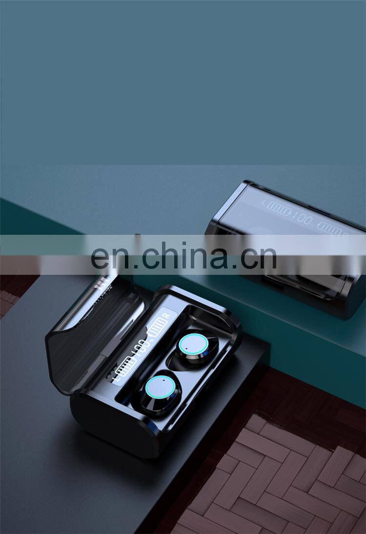 Smart Touch HIFI Headset Waterproof mini tws earbuds with LED Display Large Capacity Battery Case