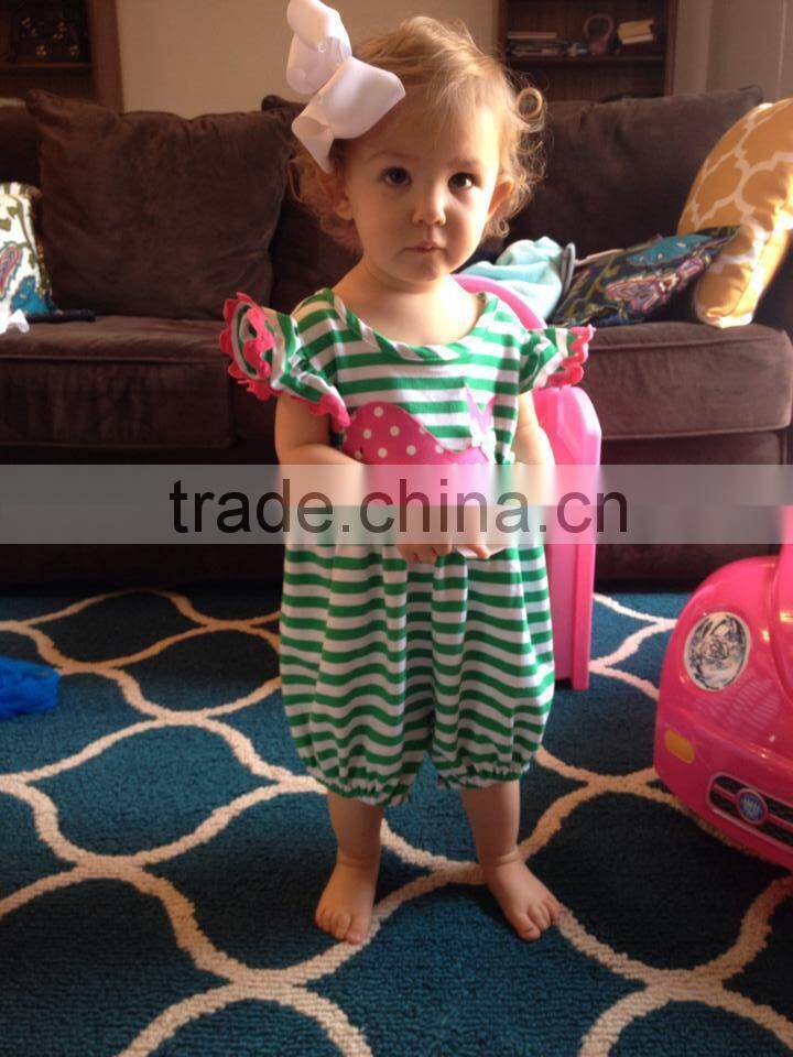 children Brown corduroy Smocked Romper baby winter clothing