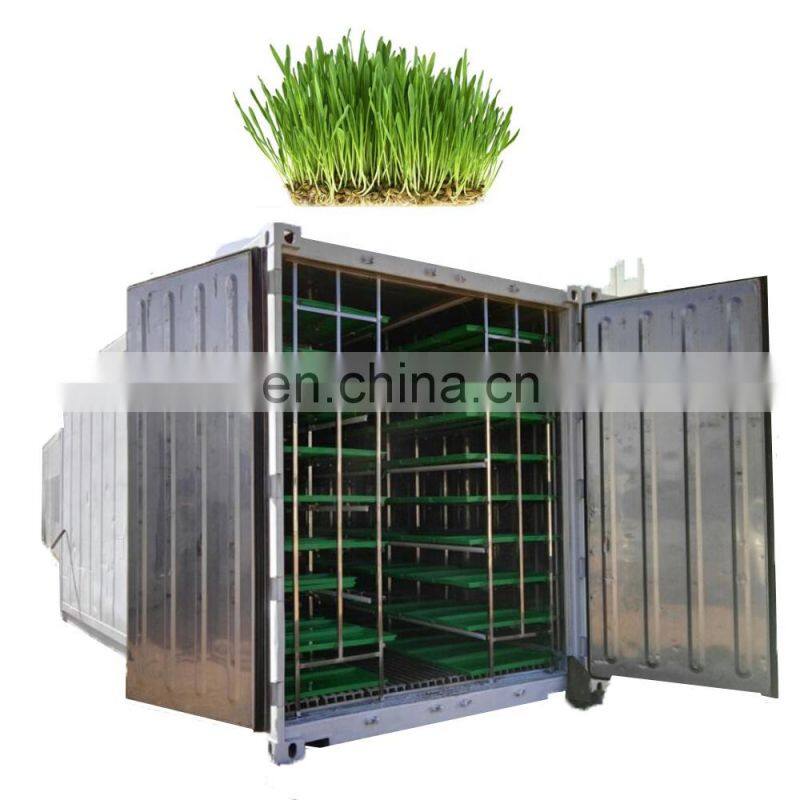 Hydroponic seeds germinate machine/green fodder making barley breeding room/automatic bud seedling equipment