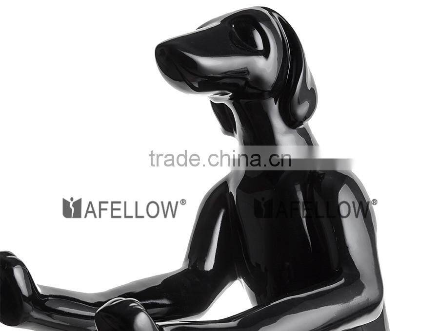 Animal black dog mannequin for sale