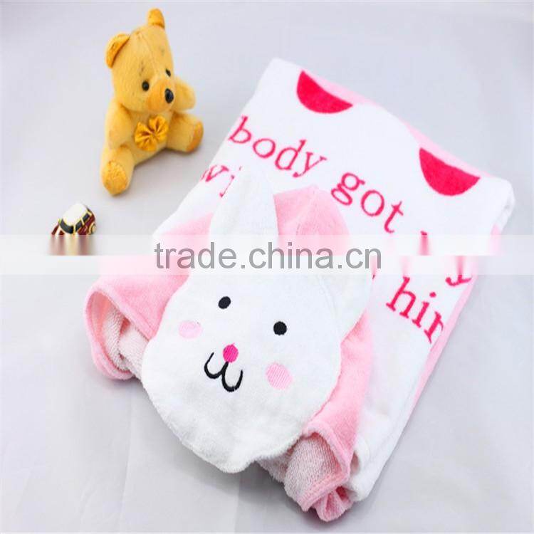 100% Cotton Hooded Baby Bathrobe, Baby Hooded Bath Towel
