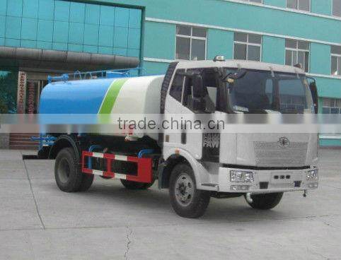 jiefang 7000liter spraying water tank truck
