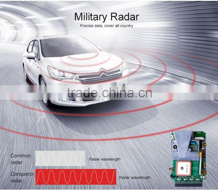 high performance full band car radar detection device