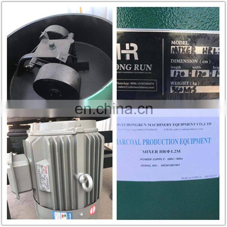 High Efficiency Charcoal Powder Binder Mixer Charcoal Crusher and Grinder Mill and Mixing Machine