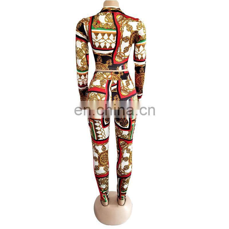 Wholesale custom women's suits Casual and comfortable Spring and Autumn Long sleeve Tie top Leggings Sexy suit