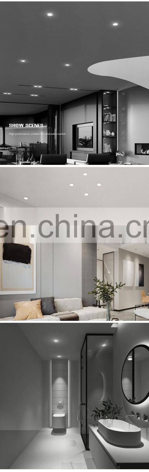HUAYI New Arrival Modern Simple Style Home Corridor PC Aluminum 6W LED Spotlight Lamp