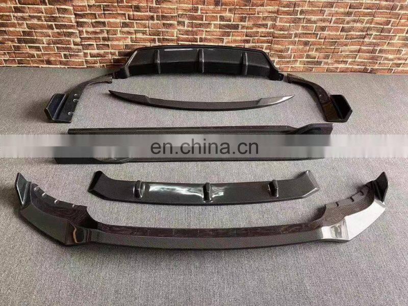 Runde Carbon Fiber Material Black Samurai Style Front Lip Rear Lip Side Skirt Grille Top Wing Spoiler For BMW X05 G05 Body Kit