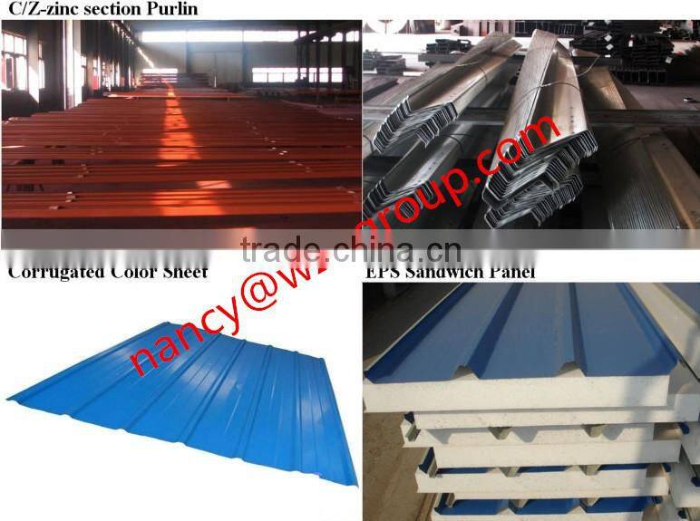 Prefabricated Span Steel Structure Warehouse Construction