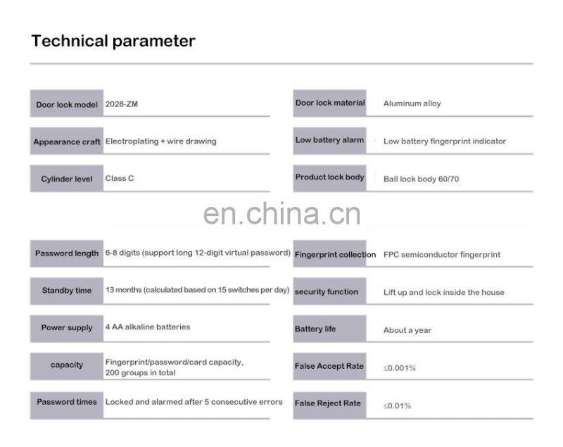 Tuya Wifi Intelligent Keypad Finger Print Electronic Password Digital Tt Biometric Security Code Fingerprint Smart Door Locks