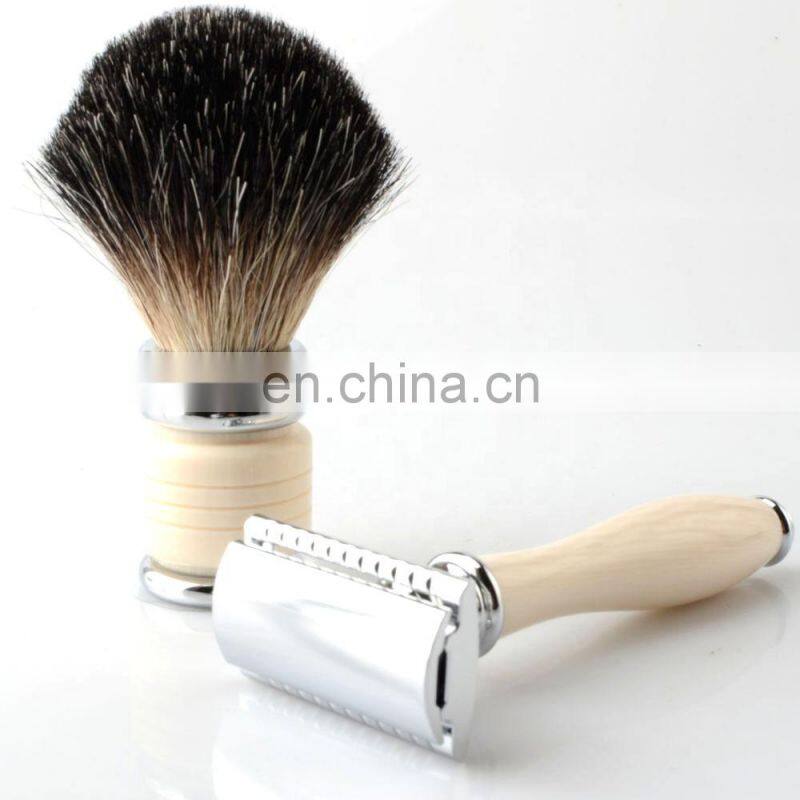 best barber shop de china mens chrome shaving foshan kinghood safety shaving reusable metal double edge razor