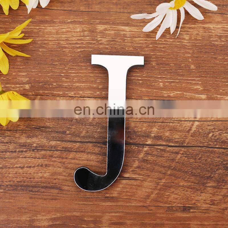 English letters Acrylic Mirror 3D DIY wall stickers home Modern personality Home English Sticker