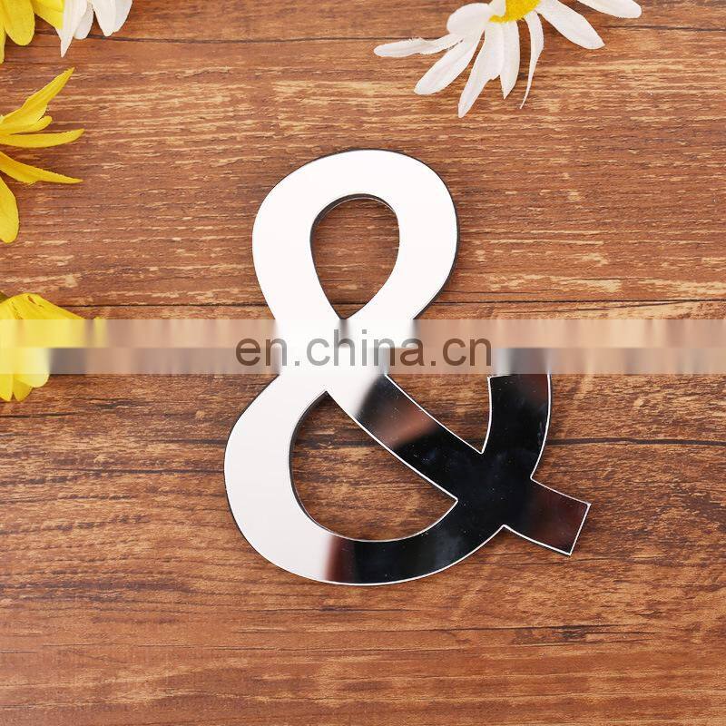 English letters Acrylic Mirror 3D DIY wall stickers home Modern personality Home English Sticker