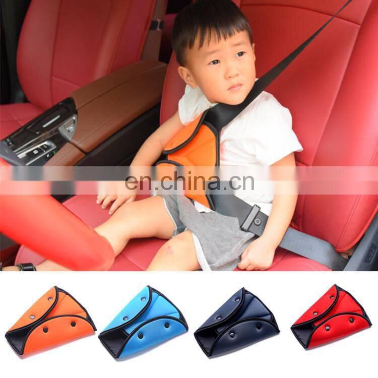 Child Car Safe Seat Belt Cover Adjustable Triangle Safety Seat Belt Pad Clips Protection for Baby Child Belts