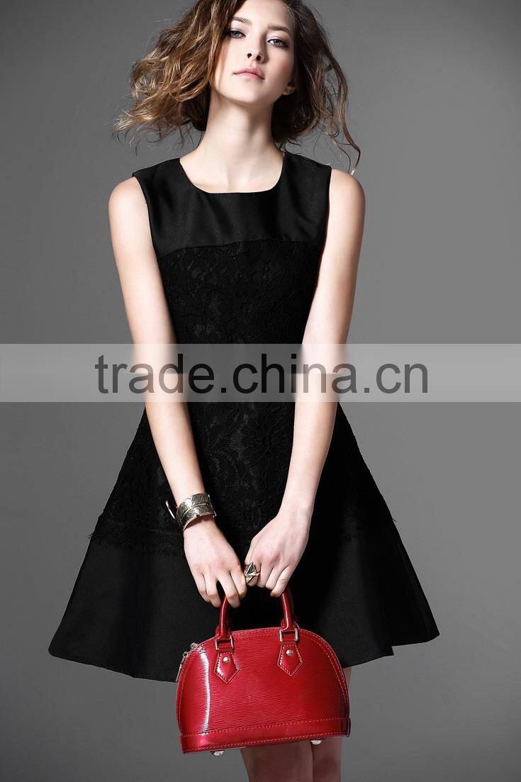 Sexy Slim Dress Sleevess Lace Dress womans evening dress